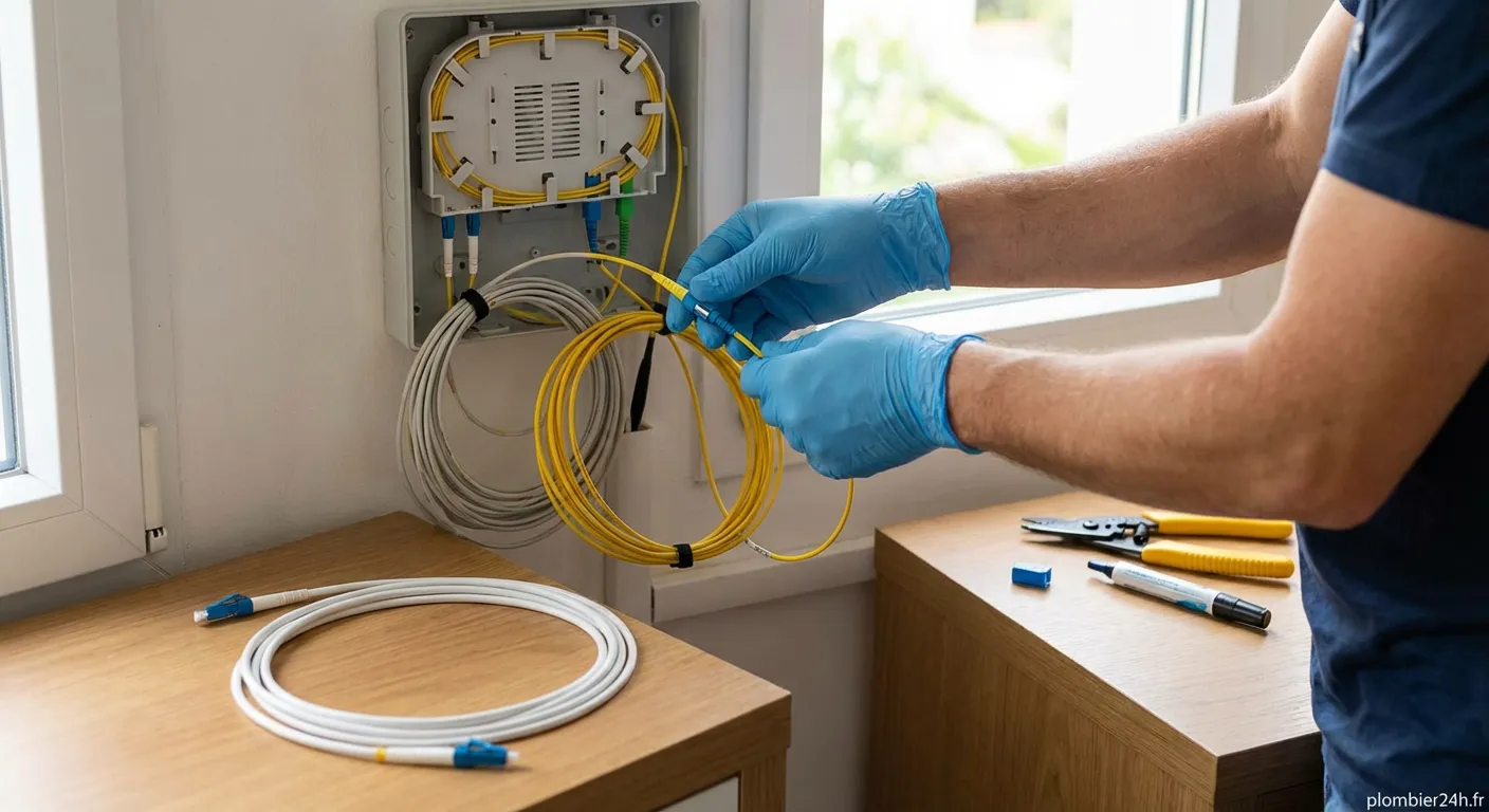 Changement jarretière optique sur réseau fibre