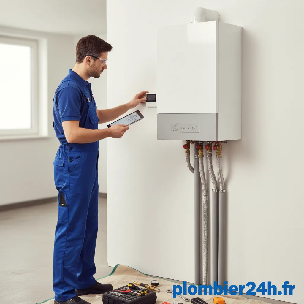 Installation d'un système de chauffage au gaz moderne