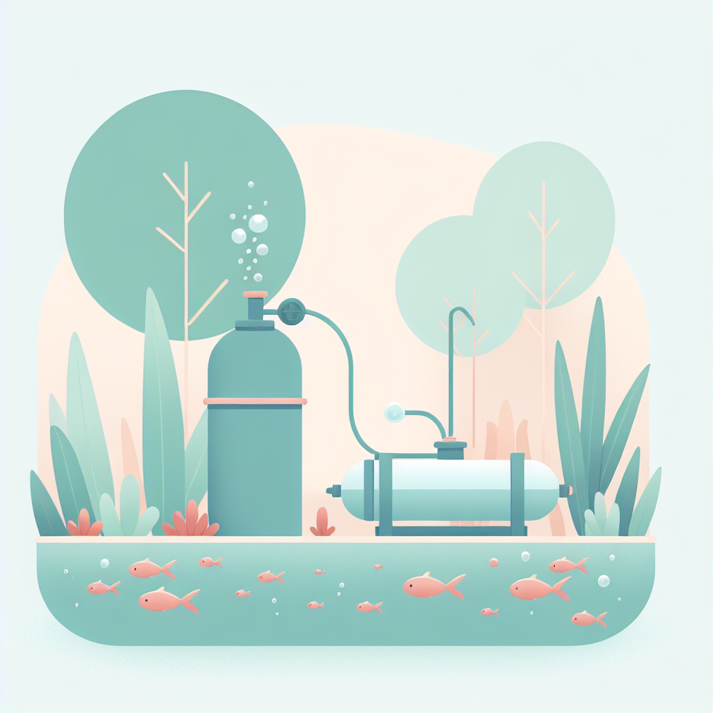 Système d'oxygénation en action dans un bassin de jardin